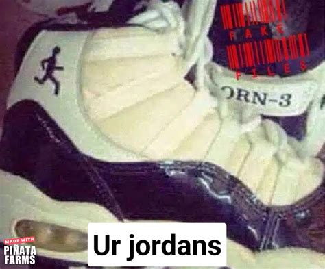 fake jordan shoes meme|knock off jordans meme.